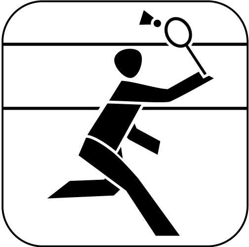 Piktogramm Badminton